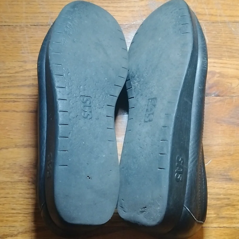 SAS Men's Black Leather Shoes Size 12